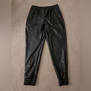 Express faux leather joggers size XS